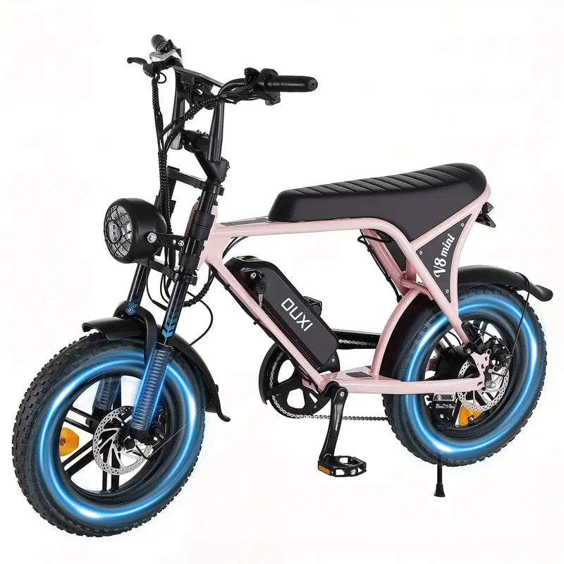 V8 Electric Mountain Bike — 500W • 48V Removable Battery • 19 mph