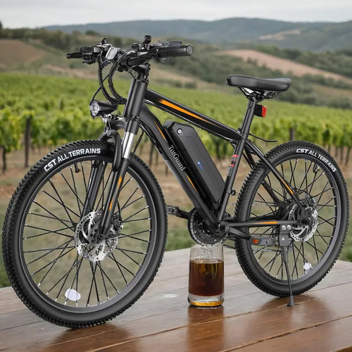 26″ Electric Mountain Bike — 36V 374Wh • 500W • up to 20 mph