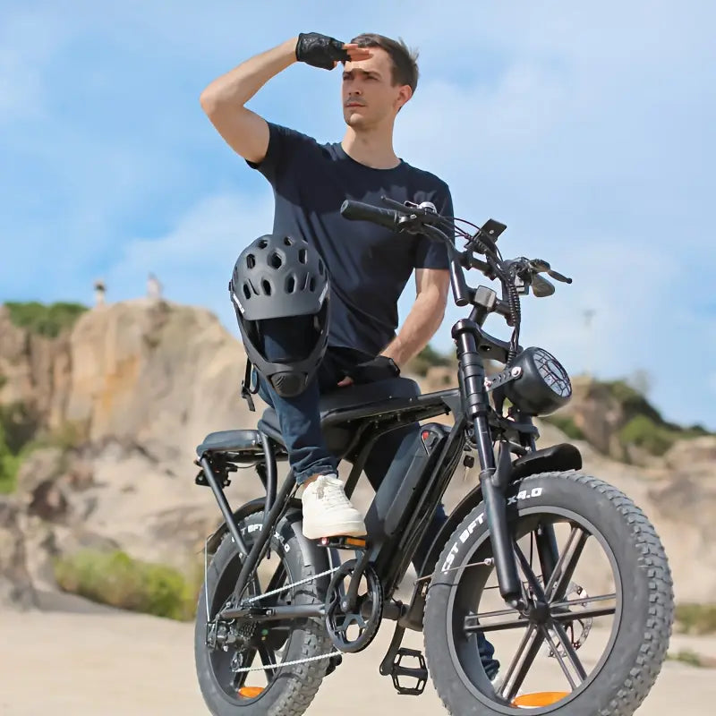 V8 Electric Mountain Bike — 500W • 48V Removable Battery • 19 mph