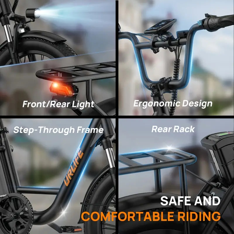 E20 Electric Bike — 745W • 48V&nbsp;13Ah • up to 20&nbsp;mph • 20×3″ Tires