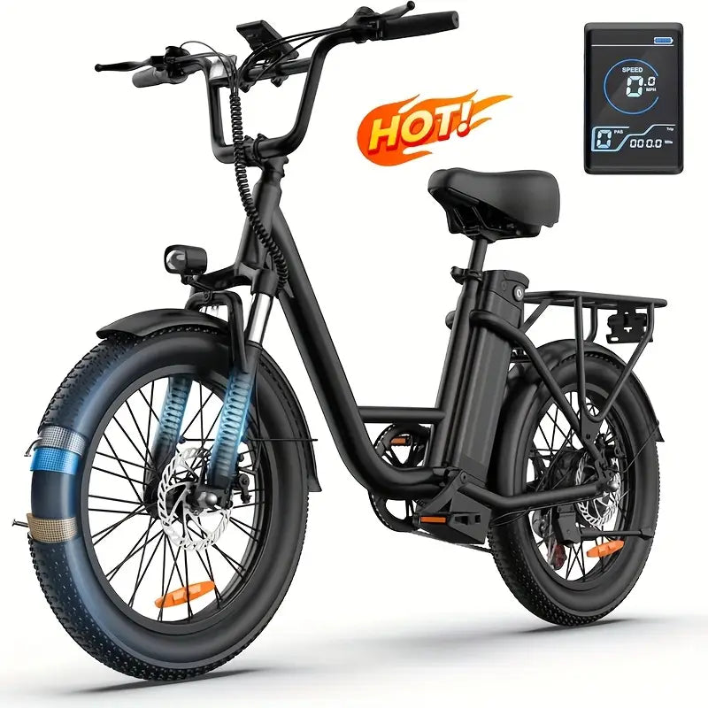 E20 Electric Bike — 745W • 48V&nbsp;13Ah • up to 20&nbsp;mph • 20×3″ Tires